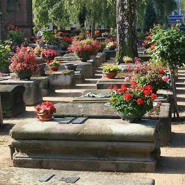 Gräber auf dem Rochus Friedhof